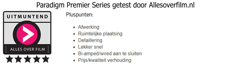 Paradigm Premier getest door Allesoverfilm.nl